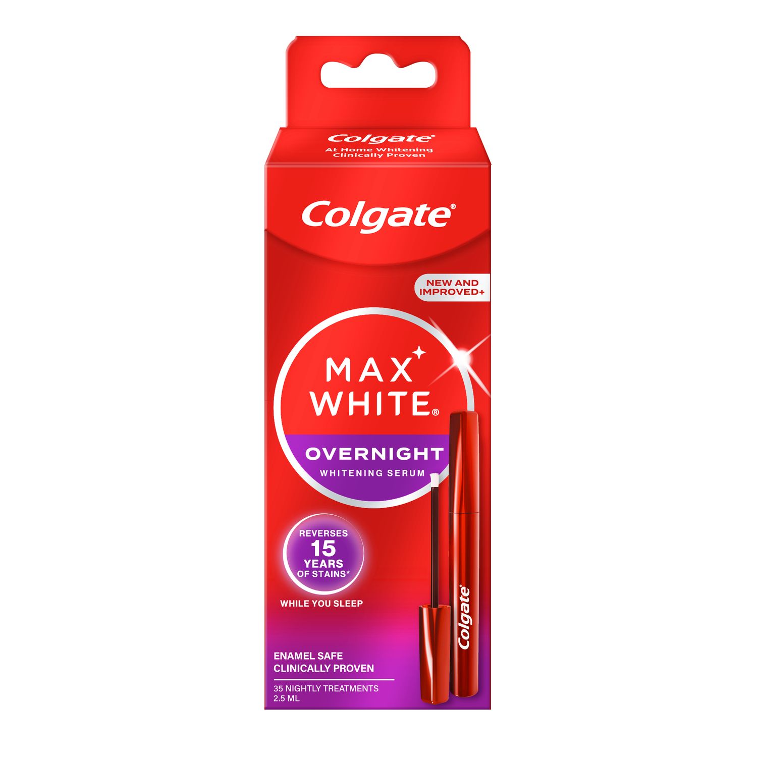 Siero sbiancante per denti a uso notturno Colgate Max White