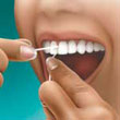 Teeth with floss