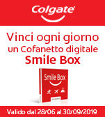 Colgate ti regala 1 cofanetto digitale Smile Box al giorno!