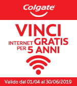 Colgate ti regala 5 anni di internet gratis!