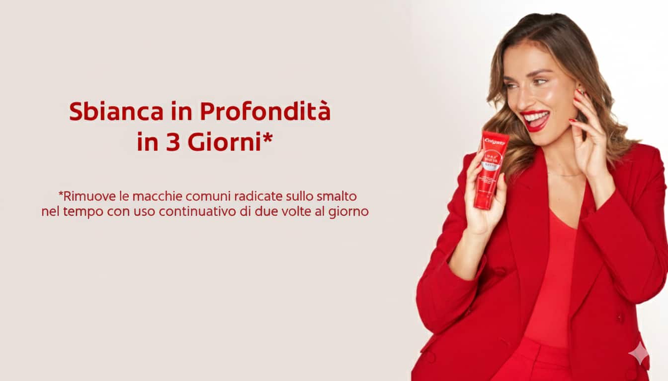 Denti più bianchi in soli 3 giorni*, clinicamente testato