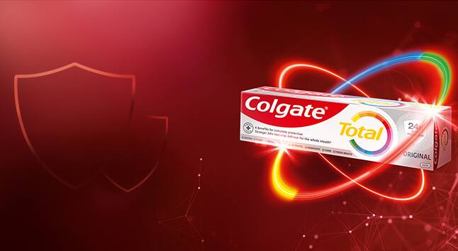 Colgate Total - 24 ore di difesa antibatterica per tutta la bocca